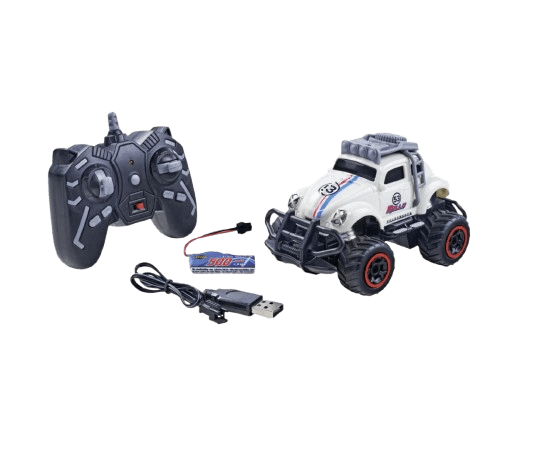 Carson 1:32 VW Beetle Rally RTR White, 2.4GHz