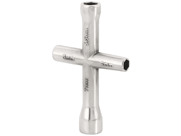INJORA 4.0 5.0 5.5 7.0mm Cross Wrench Hex Socket For 1/10 1/18 1/24 RC Crawler