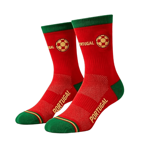 Portugal themed football socks