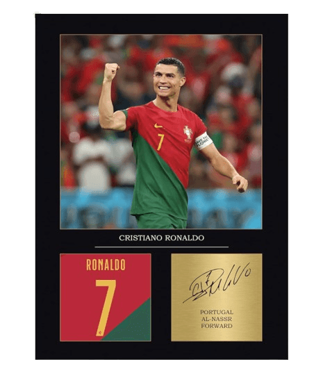 Cristiano Ronaldo signed picture