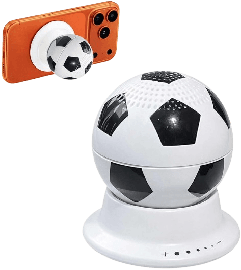 Football Bluetooth Speaker with Magnetic Phone Stand
