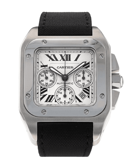 Pre-owned Cartier Santos 100