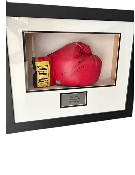 Muhammad Ali Signed Framed Boxing Glove
