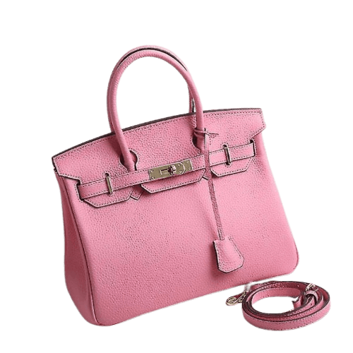 Light Pink Leather Handbag