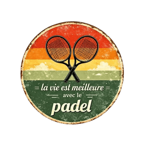 Vintage Padel Wall Decor