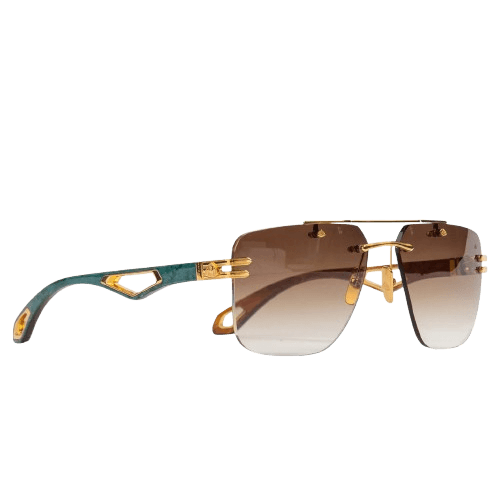 Maybach Eyewear The President I G-WCZ-M09 Gold Light Bronze Gradient Sunglasses