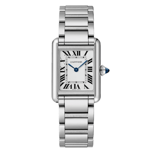 Cartier Tank Must Watch, Small Model, SolarBeat Photovoltaic Movement, Steel Case WSTA0121