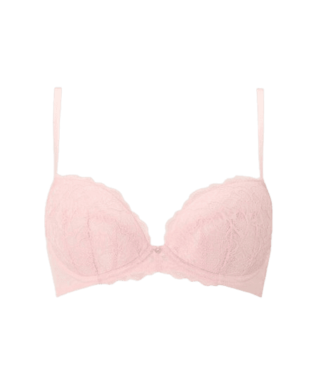 Ann Summers Sexy Lace Padded Plunge Bra - Pale Pink