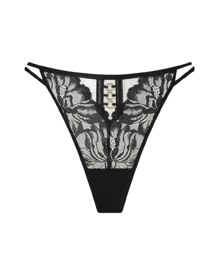 Ann Summers Ever Yours Lace G-String - Black