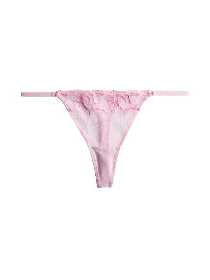 Primark Floral Embroidered Mesh Thong