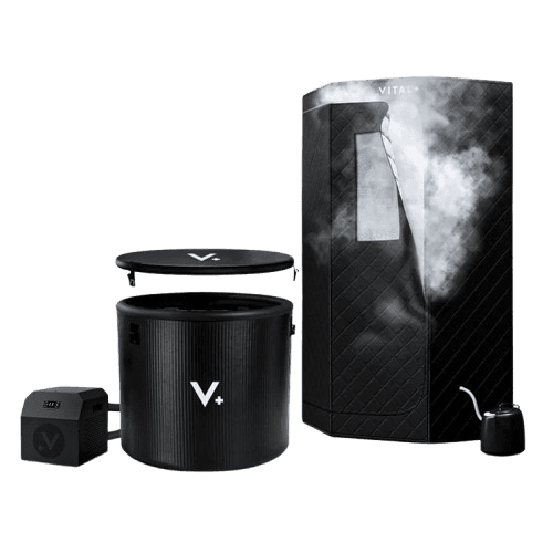 Vital+ Sauna Steam + Ice Bath Barrel + UX2 Chiller