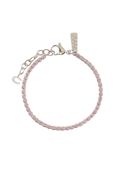 Light Pink Micro Tennis Bracelet - 2.5mm